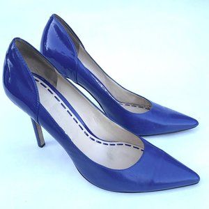 Enzo Angiolini Blue Leather Stilettos 11 M